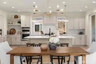 Dream Kitchen with Custom Touches, Duel Ovens and Butlers Pantry