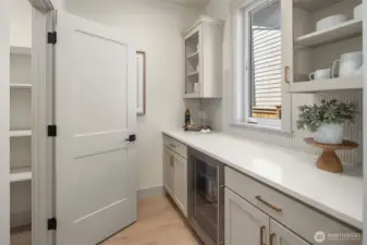 Butlers Pantry with Beverage Center