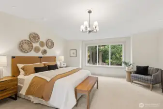 Primary Bedroom with Vaulted Ceilings