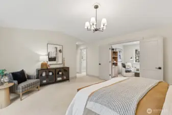 Large Primary Bedroom Includes Walkin Closet and LUX 5 Piece Bathroom