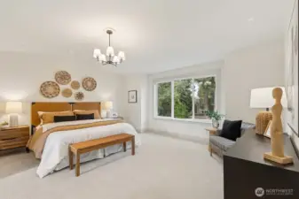 Thoughtfully Set Apart from the Other Bedrooms Maximizes Privacy