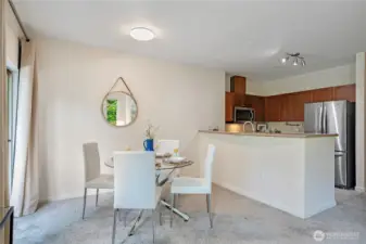 Dinning area with kitchen view