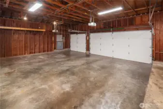 Huge 3-car garage provides space for your vehicles and larger toys.