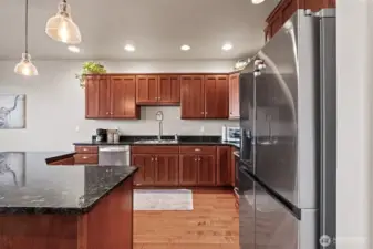 All new SS appliances, French door fridge, stove/oven and dishwasher.