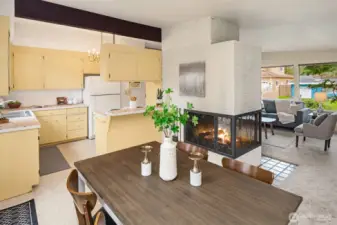 Dining Room Overlooking Kitchen