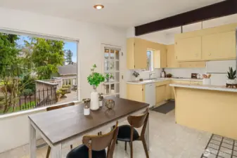 Dining Room Overlooking Elevated Deck