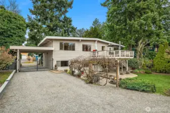 View Looking Back at Home From 3-Car Detached Garage