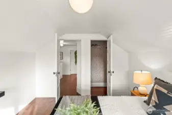 Bedroom #1 with walk-in closet