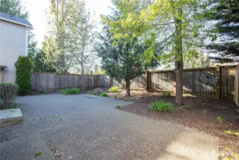 Nice, private fully fenced backyard