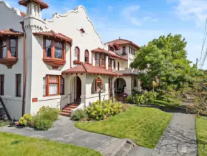 Known for its iconic Spanish revival architecture and stunning water views, come live in this gorgeous building.