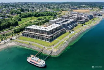 Enjoy waterfront living in the Baker building at Point Ruston. Where every day feels like a vacation.