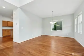 Dinning Room open to the Living Room