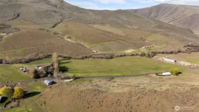 Beautiful location with an orchard decorating the hillside of your peaceful valley!
