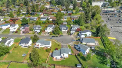 Aerial view facing east - Quick access to light rail coming in 2026