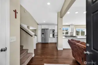 Entry with coat closet pictured on the left