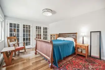 Bedroom 1, View and large closets