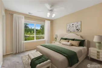 Main floor bedroom - virtually staged