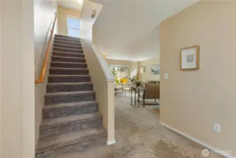 Stairs to upper level