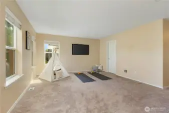 Bonus room at the top of the stairs - play area, work out room? Come make it your own.