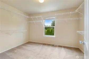 Amazing primary walk in closet
