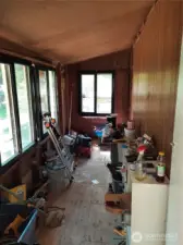 entry mud room off porch