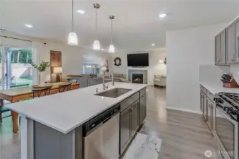 Open concept makes entertaining a breeze