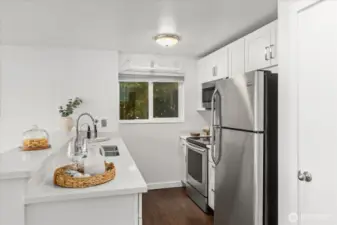 Stainless Steel appliances.