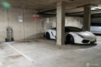 Unit comes with two side-by-side parking spots.