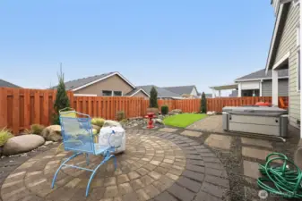 Buried Sprinkler system, fountain, all the fun you want at home!