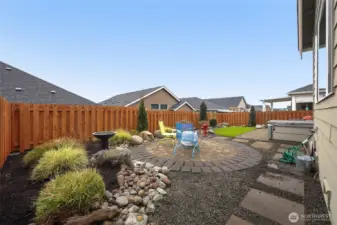 Another view from the corner of the house