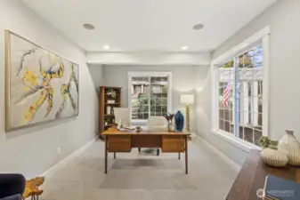 A main floor office gives you a dedicated space for remote work or learning - or use it as a guest space!