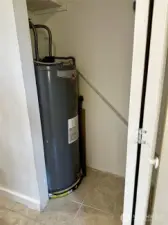 Water heater located here