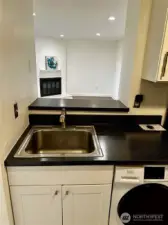 Convenient kitchen to living room passthrough