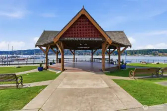 Gazebo at the downtown waterfront
