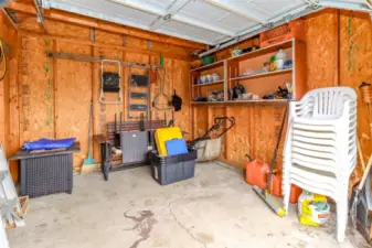 Inside small garage