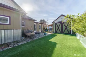 Patio with Turf