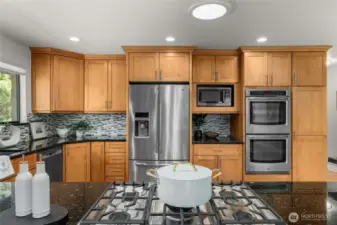 Double oven & Gas stove