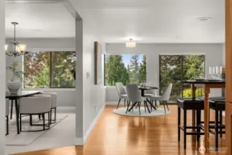 Dining room & Family room