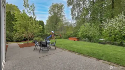 Open backyard with large area for recreation!