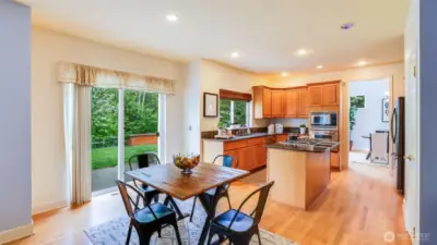 Bonus dining area just off the kitchen—perfect for additional seating or casual meals