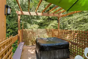 Inflatable hot tub