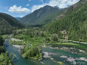 Arial Photo above Property Looking Toward Staircase/ Olympic National Park