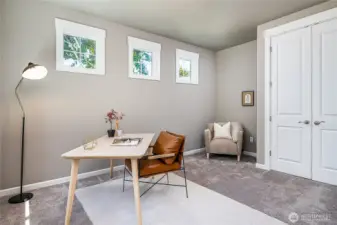 Main Floor Bedroom - makes a great office too!