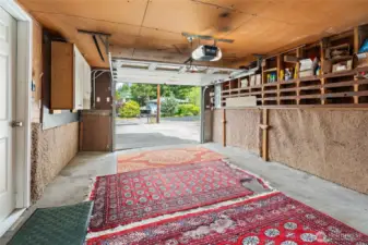 Large attached one car garage.