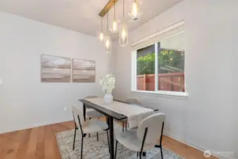 Dining room conveniently located off kitchen perfect for hosting