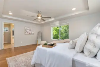 So much space in the primary and wait until you see the ensuite bath