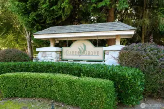 Garden Grove Condominiums entry sign