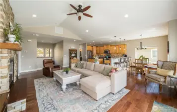 The home has A/C of course and ceiling fans help move the air around.
