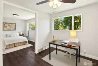 Main primary suite with attached office