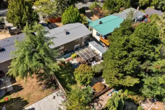Back aerial view